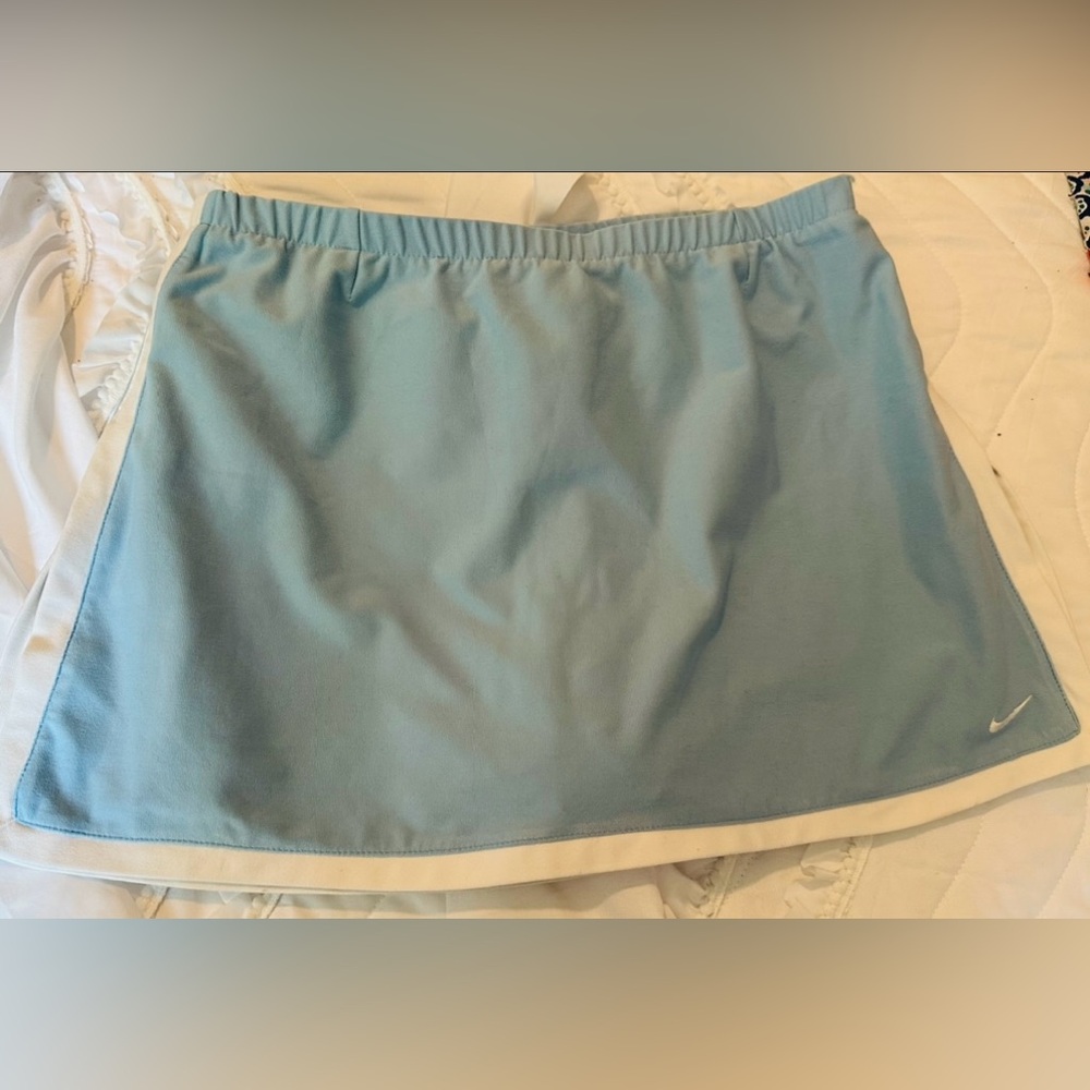 Nike Dri-FIT Athletic Skirt Blue White Tennis Golf‎ Running Activewear